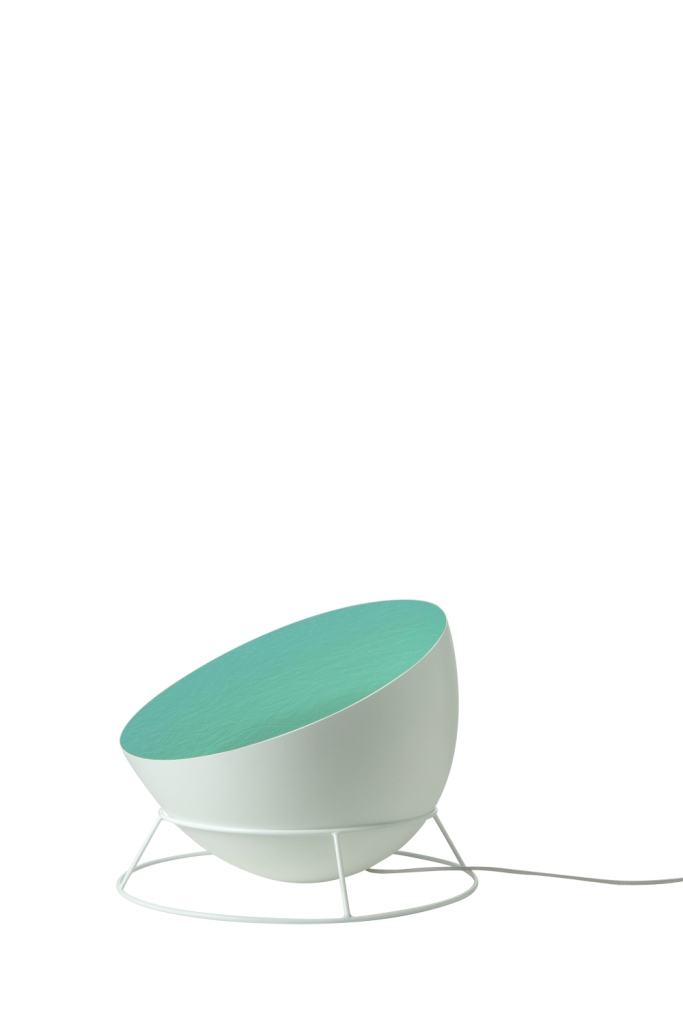 Floor Lamp H2O F In-Es Artdesign Collection Luna Color White Turquoise Size 27,5 Cm Diam. 46 Cm